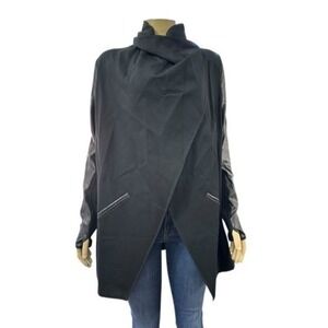 Spanx‎ Faux Leather Trim Jacket - Size Large